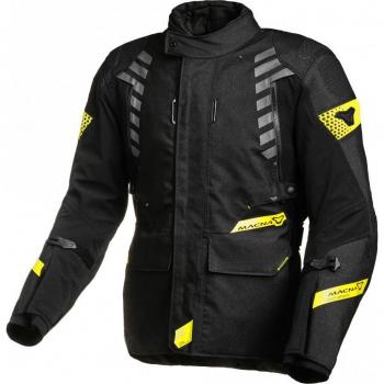 Macna Ultimax Motorradjacke wasserdicht Schwarz-Gelb Herren L