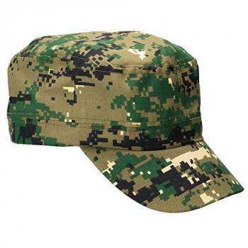 Gorra camo verde pixel, talla única, con sistema de ajuste de velcro