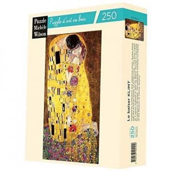 Puzzle d'art en bois Le baiser de Klimt par Michèle Wilson, 250 pièces, pour adultes