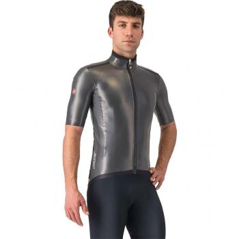Gabba R de Castelli – Veste à Manches Courtes, Noir Grisé – L