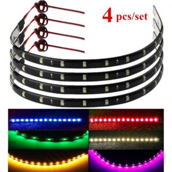 4x 30cm Flexible LED Light Strips for Trucks
