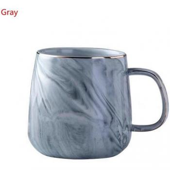Lovers Cup Marble Grain Ceramic Coffee Mugs