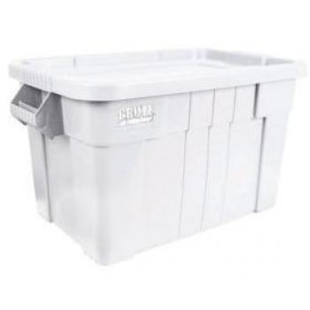 VFM White Brute Tote Box/Lid 75 Litre