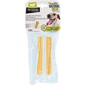 Medium Sized Ferplast Goodbite Helix Chewing Toy for Dogs, Made from Natural Cereals, 1.9 x 1.9 x 12.5