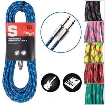 Stagg 25018211 6 m S Series Vintage Tweed Instrument Cable