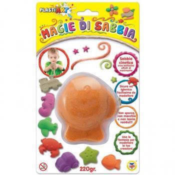 Sabbia Cinetica Magica Arancione 220 Grammi