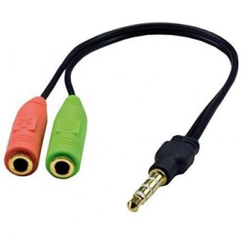 Adaptateur jack 3.5mm pour casque et microphone