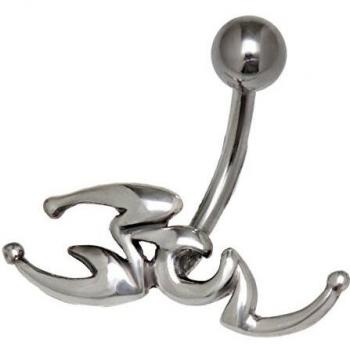 Skorpion Bändchen Bauchnabel Piercing – Chirurgenstahl