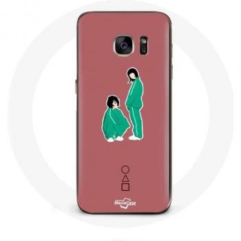 Samsung Galaxy S6 Case featuring Squid Game Ji Yeong No 240 and Kang Sae Byeok No 067