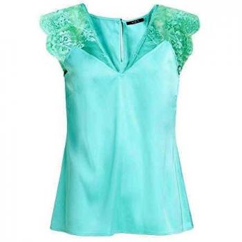 Top Guess Martina Blu Chiaro W91H03 per Donna – M