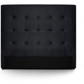 Tête de lit moderne Luxor 140 cm en bois noir
