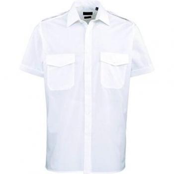 White Pilot Uniform Short Sleeve T‑Shirt – 16.5