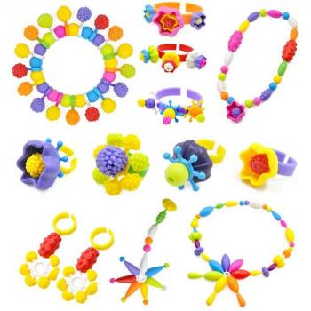 1200 Stücke Bunte Popperlen DIY Schmuck-Kit für Mädchen