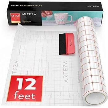 Arteza Grid Transfer Tape for Vinyl, 12 Inch Wide