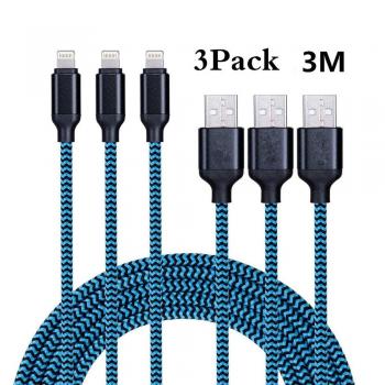 Lightning Cable iPhone Charger (3m 3Pcs)