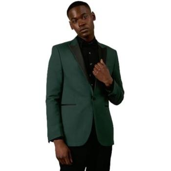 Burton 42R Dark Green Peak Tuxedo – Men’s Tailored Jacket