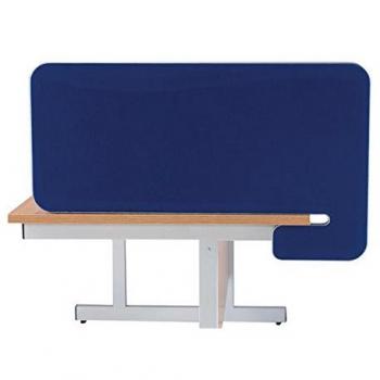 Jemini Desktop Screen Return Stand, 800mm, Blue, Round Edges, KF74256