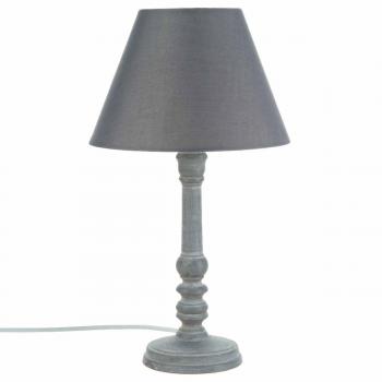 ATMOSPHERA CRÉATEUR D'INTÉRIEUR Lampada in legno grigia H.36cm