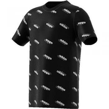 Adidas Jungen YB FAV T-Shirt, Schwarz/Weiß, 128 cm