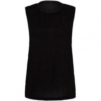 Top Donna Flowy con Collo a U