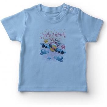 Angemiel T-Shirt Bébé Voyage Animaux Garçons Bleu