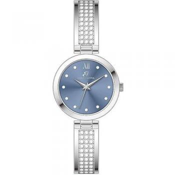 Orologio Donna Acciaio con Quadrante Celeste e Cristalli