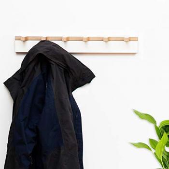 MDF-Wandgarderobe Tojo Grad, weiß, 60 cm breit