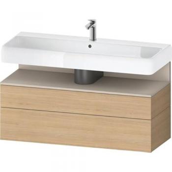 Duravit Qatego Waschtischunterbau, 1190x470x590mm, Nische Taupe