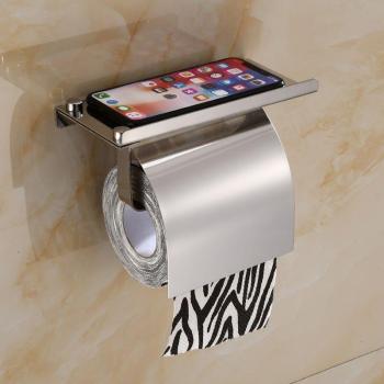 Porte-papier hygiénique mural avec étagère pour téléphone Baf