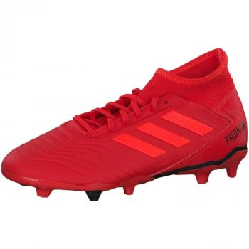 Adidas Predator 19.3 FG, Chaussures de Football Homme, Multicolore (Active Solar Red/Core Black Bb9334), 43 1/3 EU