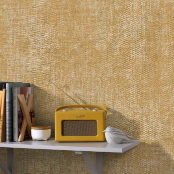 Papel Liso Nidavellir Amarillo 53×10 m – Vinilo con Cola y Lavable