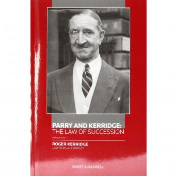 R Kerridge Parry and Kerridge: The Law of Succession