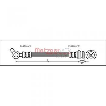 METZGER Bremsschlauch 4111975