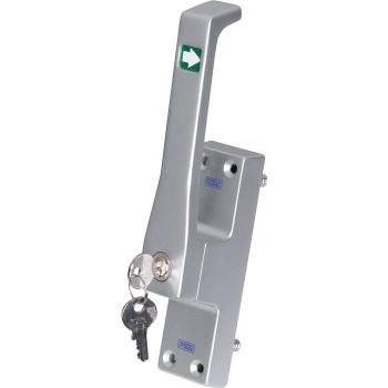 Catenaccio Porta Fuhr 970Z DIN Destra Anodizzato Argento – Asta Tonda 10 mm