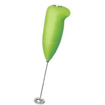 Clatronic Batidora de leche MS 3089 – Verde, 15 W, con 2 pilas AA y carcasa de acero inoxidable