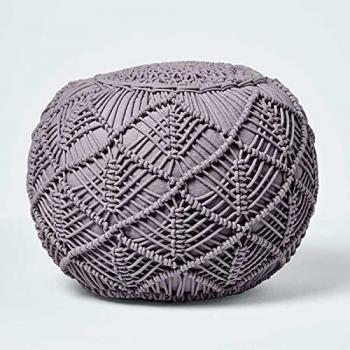 Macrame Crochet Pouffe 40 x 50 cm