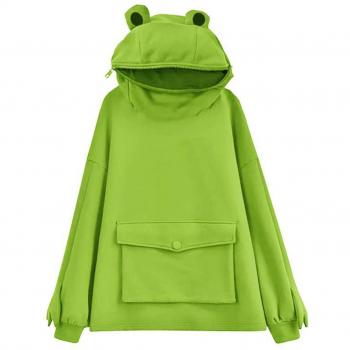 Sweat à capuche chaud grenouille