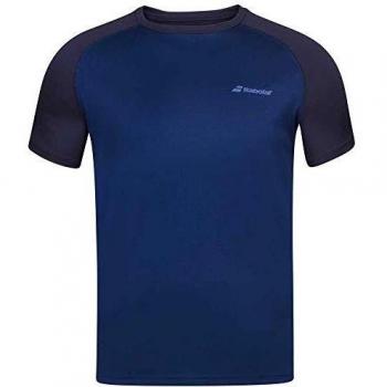 Babolat Men's Play Crew Neck T-Shirt Dark Blue M