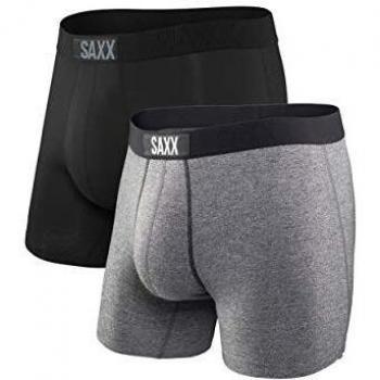 Saxx Boxer Vibe confezione da 2 Black/Grey