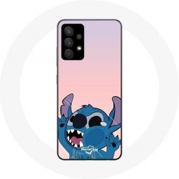Capa estética para Samsung Galaxy A13 4G y A13 4G Lite con patrón Stitch, color rosa