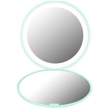 12 LED Lighted Pocket Makeup Mirror with 10X Magnification