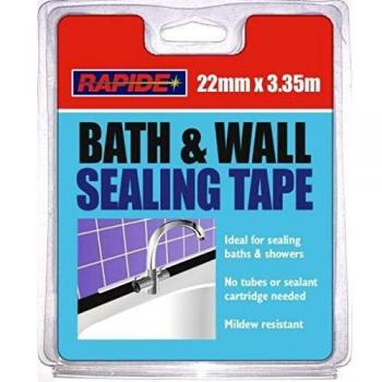 White Shower Seal Tape for Bathroom Walls