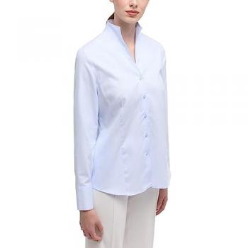 Hemdbluse ETERNA REGULAR FIT, Damen, hellblau, 100% Baumwolle, Gr. 44
