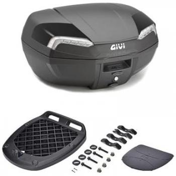 Casque Moto GIVI Riviera E46 Monolock, Valise et Réflecteurs Fumés
