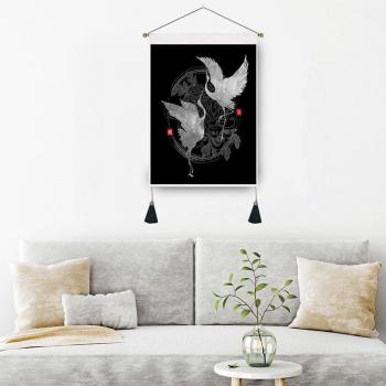 Black Canvas Butterfly Wall Decor