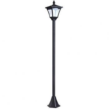 Outdoor Solar Garden Light with Base Post Lamp