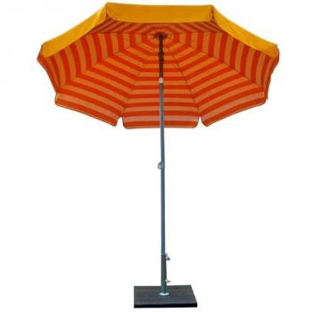 Ombrellone Rotondo Duplex in Acciaio e Cotone Giallo 200 cm Maffei Venezia