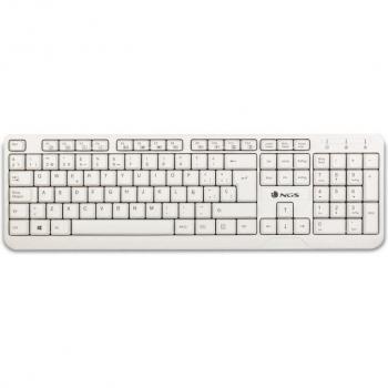 NGS SPIKE PORTUGUESE: TECLADO DE CABLE CON 12 TECLAS MULTIMEDIA. COLOR BLANCO. PLUG&PLAY. DISPOSICION: PORTUGUES