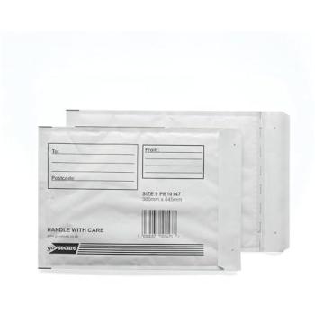 SafePack Bubble Postage, Size 9, White – 10-Count Bundle