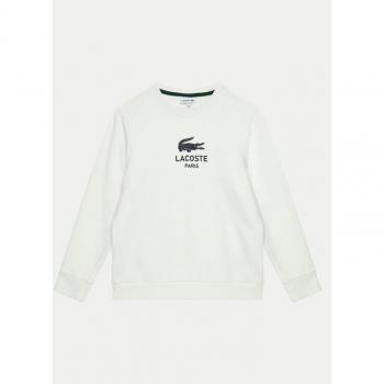Sweat-shirt blanc pour enfant Lacoste Signature